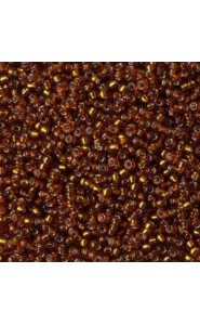 Miyuki rocailles Perlen 15/0 - Silverlined dark topaz 15-5